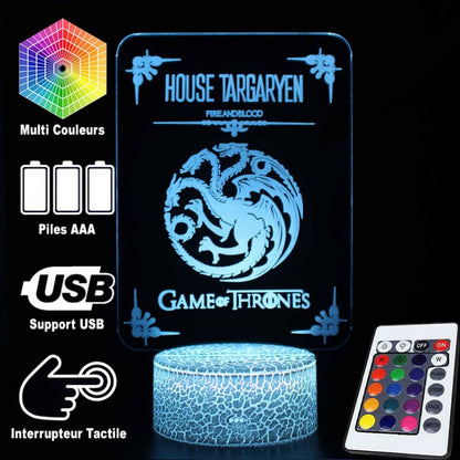 3D Lampa Game Of Thrones Hus Targaryen | Veska