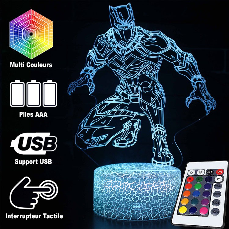 3D Lampa Marvel Black Panther Stealth | Veska