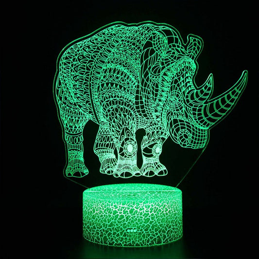 3D Lampa Noshörning Majestätisk | Veska Standardtitel