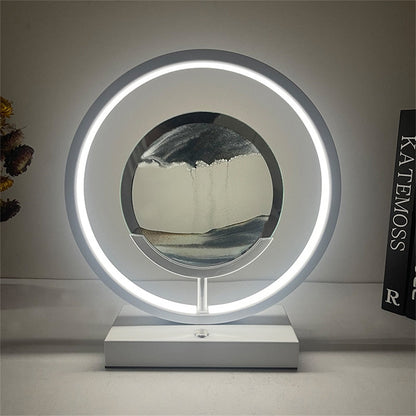 3D LED Flödande Sand Konst Bordslampa | Veska