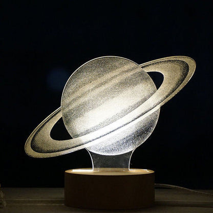3D LED Månlampa Atmosfär Nattljus | Veska