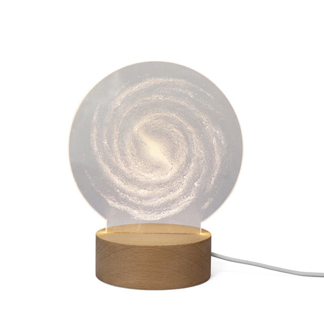 3D LED Månlampa Atmosfär Nattljus | Veska