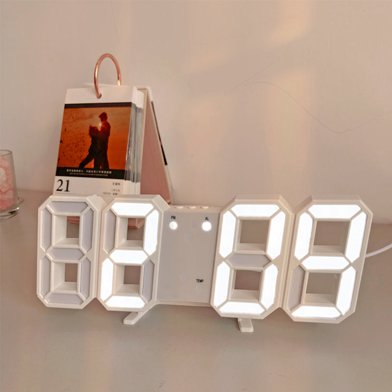 3D LED Modern Digital Alarm Väggklocka | Veska