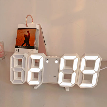 3D LED Modern Digital Alarm Väggklocka | Veska