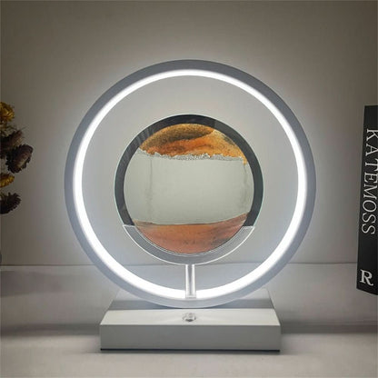 3D LED Sand Art Bordslampa med USB-laddning för Avkopplande Atmosfär | Veska