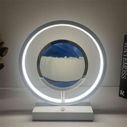 3D LED Sand Art Bordslampa med USB-laddning för Avkopplande Atmosfär | Veska