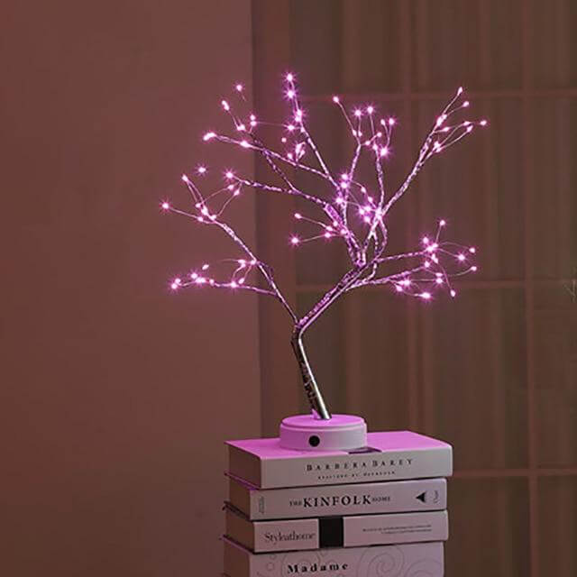 3D LED USB Bordslampa | Veska rosa 108