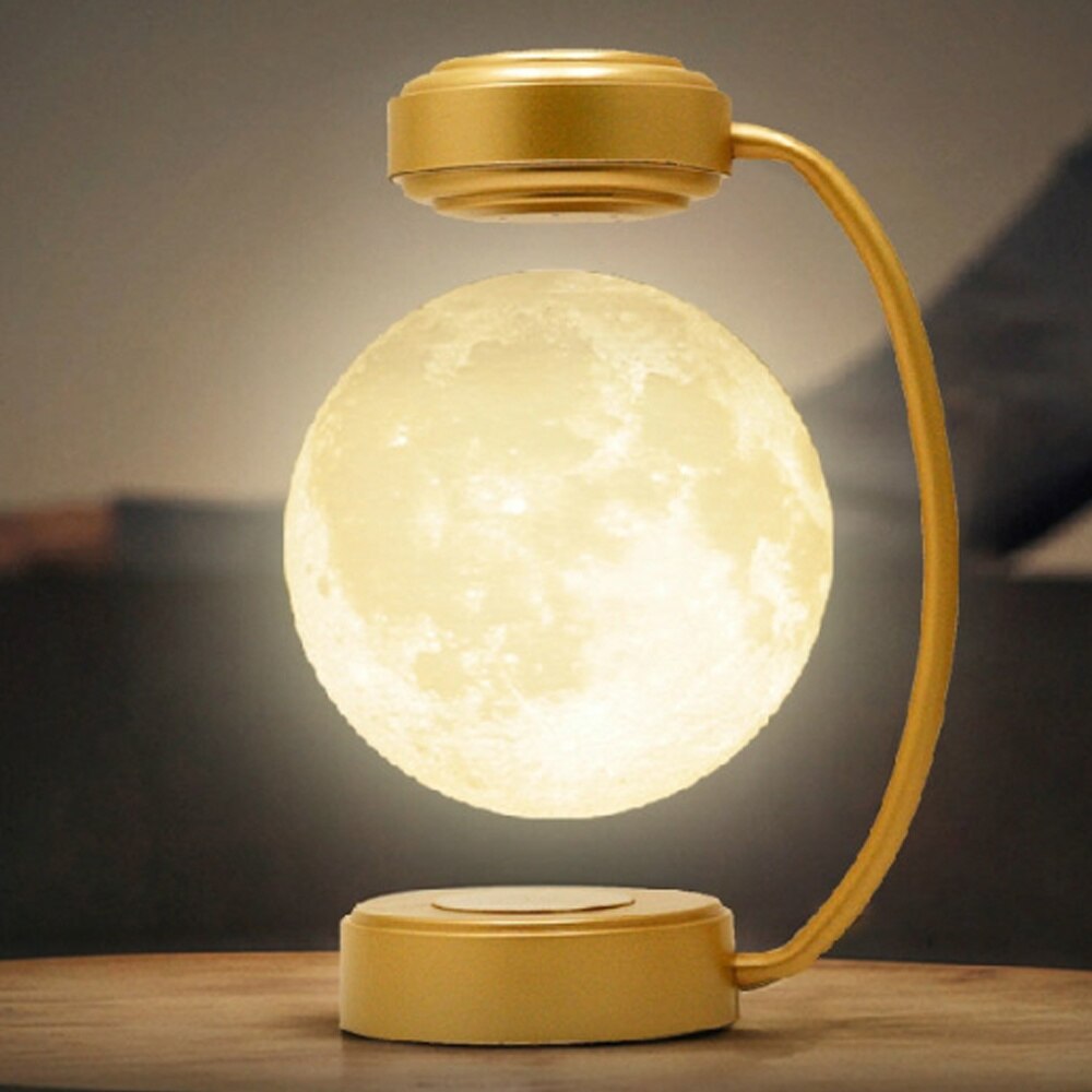 3D Magnetisk svävande månlampa | Veska Guld