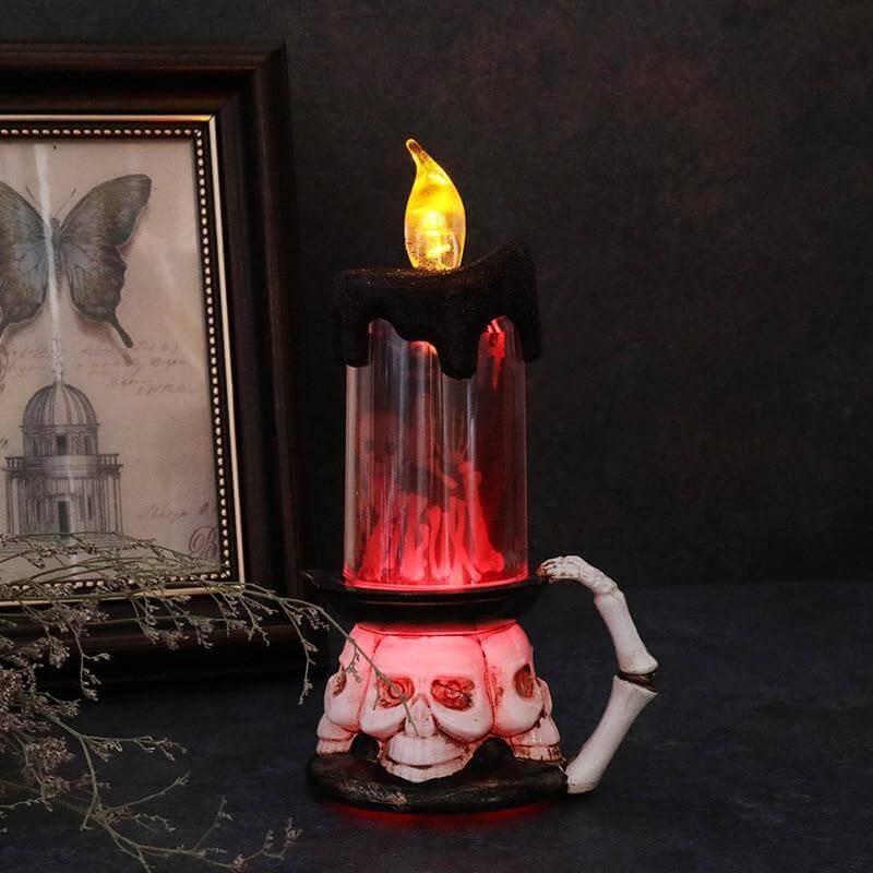 3D Pumpa Skelett Halloween Ljus | Veska