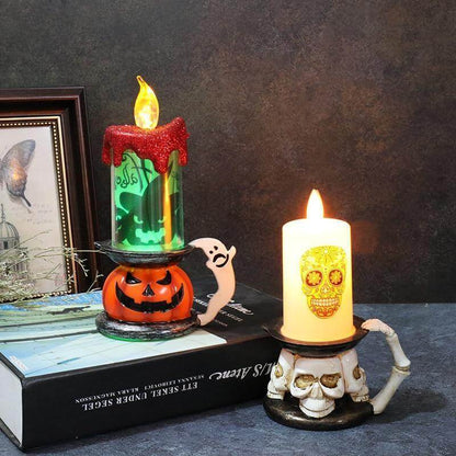 3D Pumpa Skelett Halloween Ljus | Veska