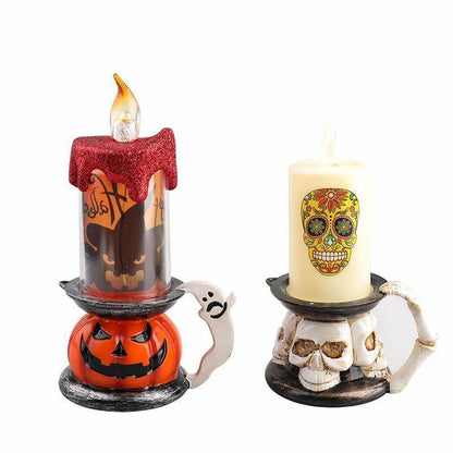 3D Pumpa Skelett Halloween Ljus | Veska
