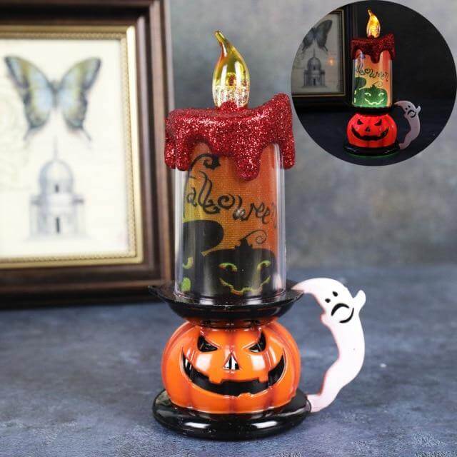 3D Pumpa Skelett Halloween Ljus | Veska B