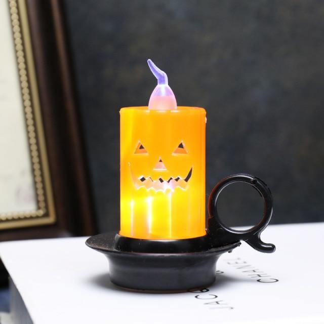 3D Pumpa Skelett Halloween Ljus | Veska G