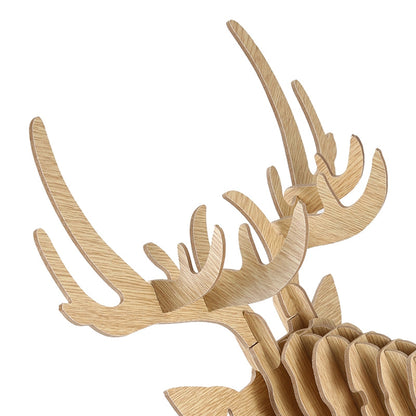 3D Pussel Trä Hängande Hjorthuvud | Veska