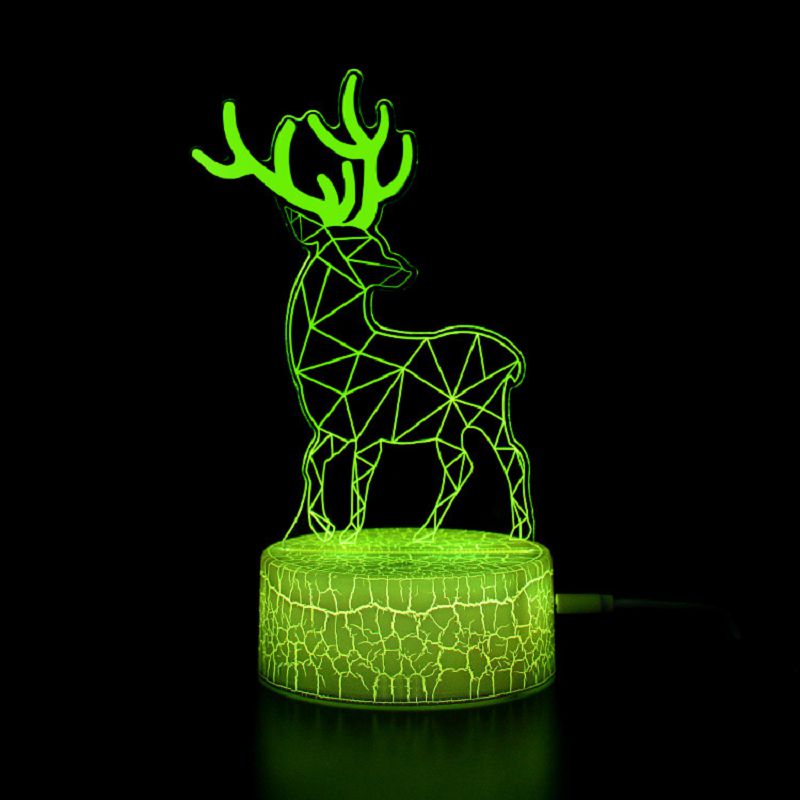 3D Rummet Dekor Nattlampa | Veska hjort