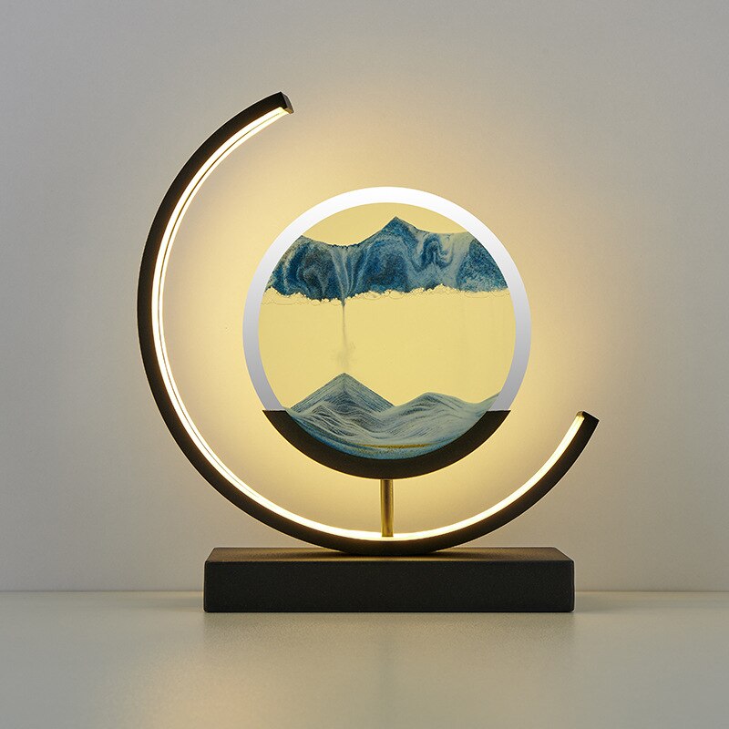 3D Sand Shell Table Lamp - Abyss | Veska Blå Svart