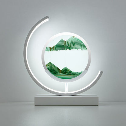 3D Sand Shell Table Lamp - Abyss | Veska Grön Vit