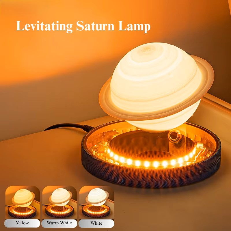 3D Saturn Rymden Älskare Magnetiskt Svävande Lampa | Veska