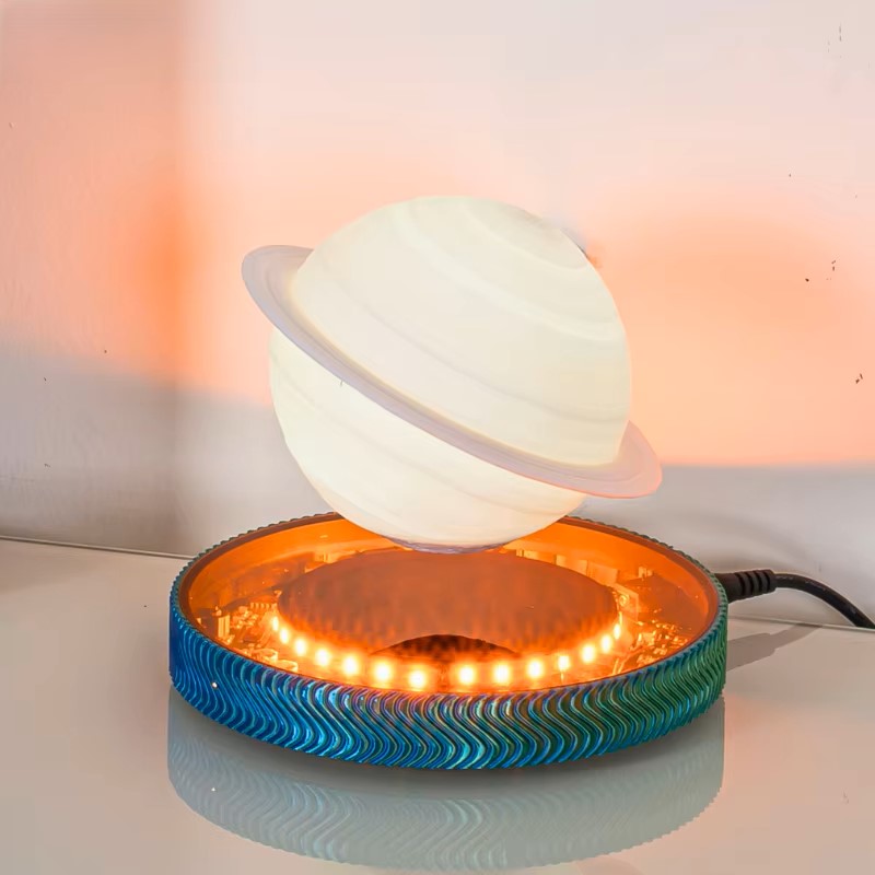 3D Saturn Rymden Älskare Magnetiskt Svävande Lampa | Veska
