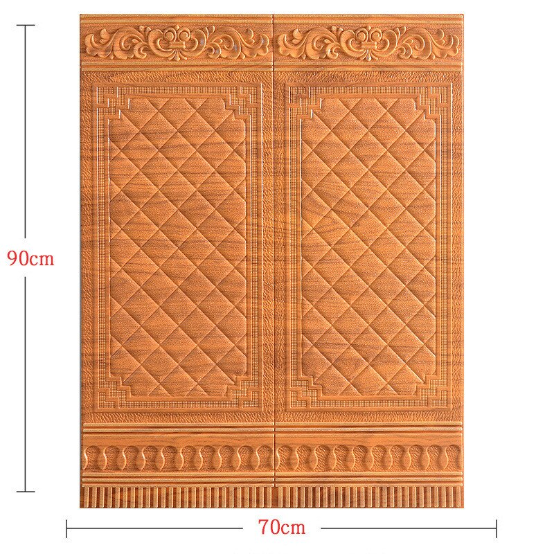 3D Självhäftande Antik Accent Väggklistermärken | Veska Su wood