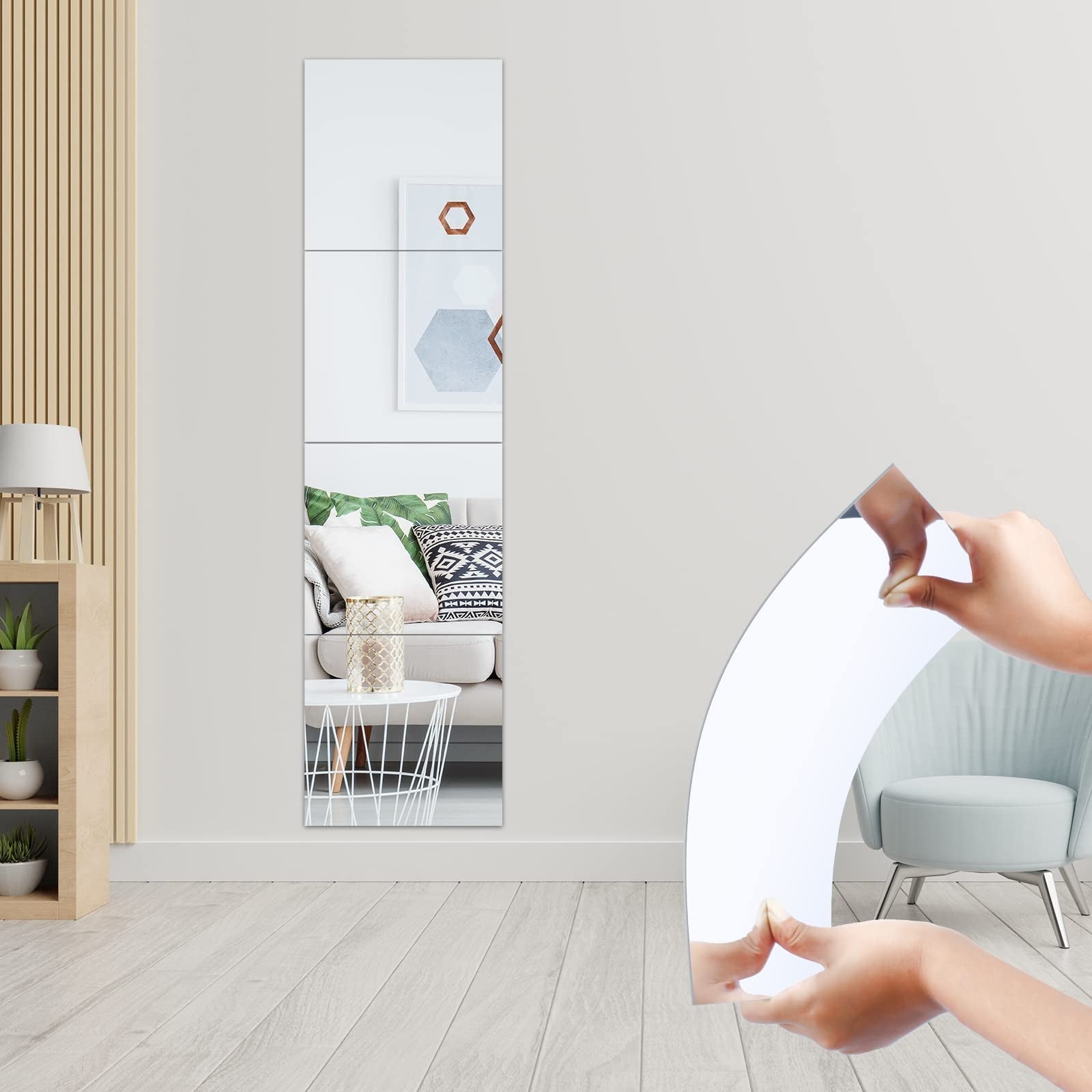 3D Självhäftande DIY Spegelväggdekor | Veska