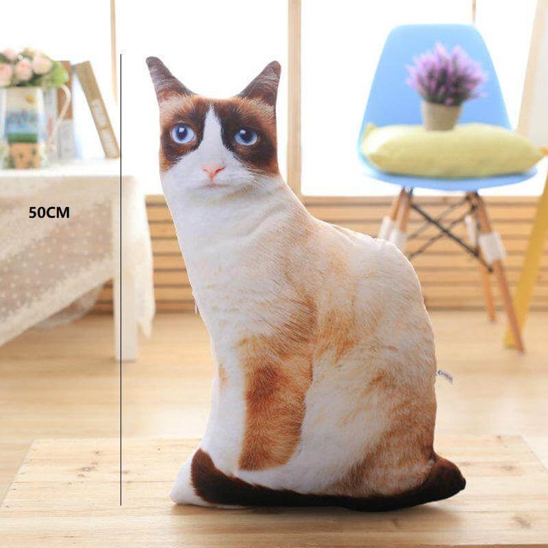 3D Tecknad Söt Katt Kuddar | Veska