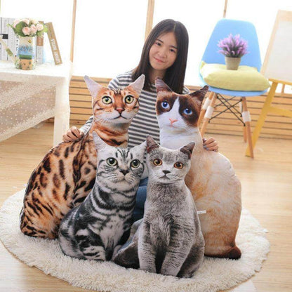 3D Tecknad Söt Katt Kuddar | Veska