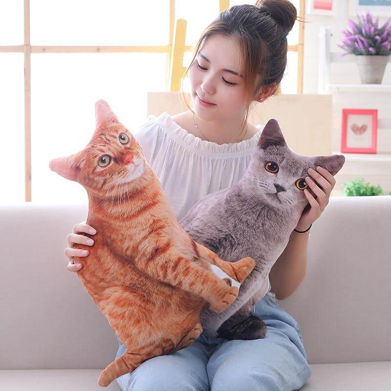 3D Tecknad Söt Katt Kuddar | Veska