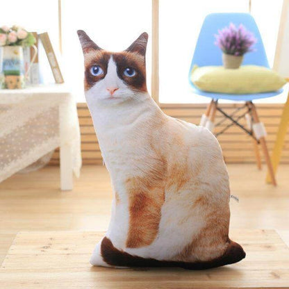 3D Tecknad Söt Katt Kuddar | Veska 1 50cm