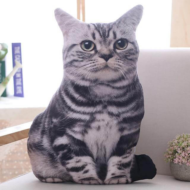 3D Tecknad Söt Katt Kuddar | Veska 3 50cm