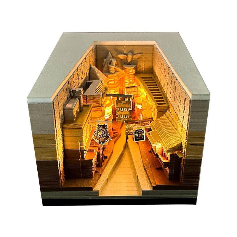 3D Upplyst Anteckningsblock | Veska Diagonal Gränden
