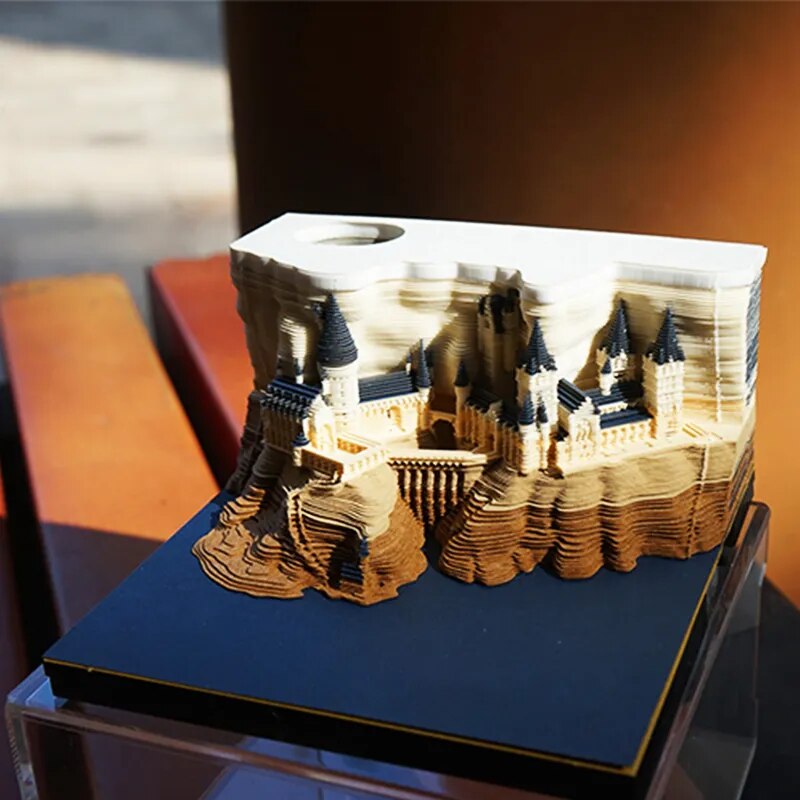 3D Upplyst Anteckningsblock | Veska Magisk slott