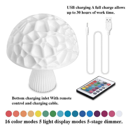 3D Utskrift Elegant Svamp Lampa | Veska