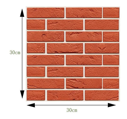 3D Vägg Tegelmönster Dekal | Veska J