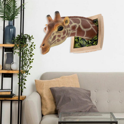 3D Väggmonterad Giraffskulptur Heminredning | Veska