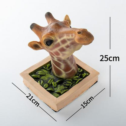 3D Väggmonterad Giraffskulptur Heminredning | Veska Standardtitel