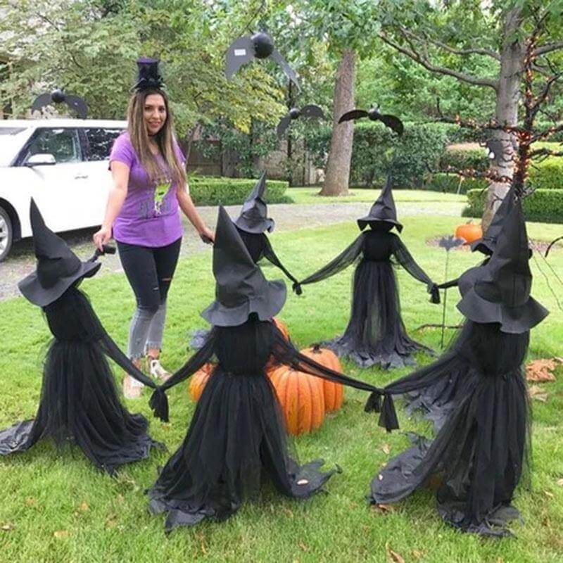 3Pcs Röststyrd Halloween Häxdekoration Ljusset | Veska