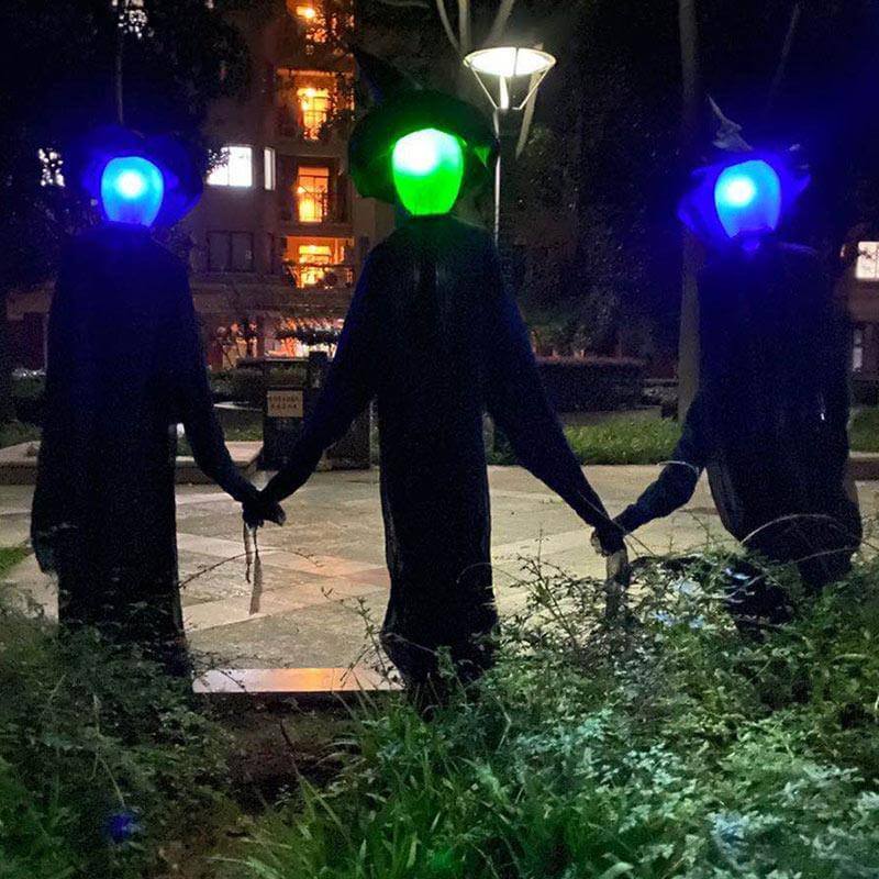 3Pcs Röststyrd Halloween Häxdekoration Ljusset | Veska