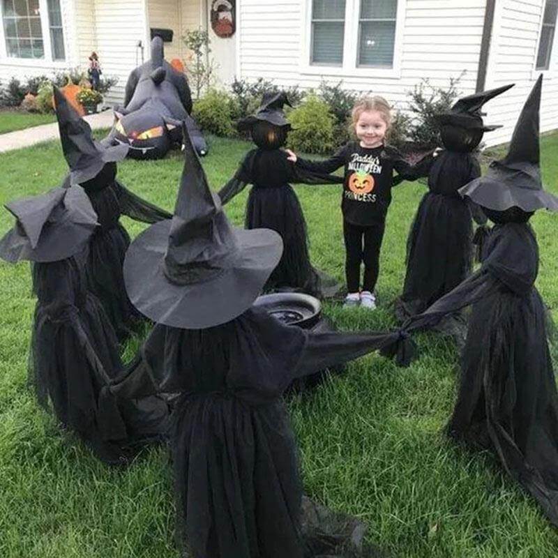 3Pcs Röststyrd Halloween Häxdekoration Ljusset | Veska