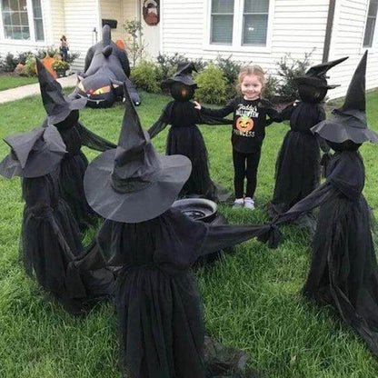 3Pcs Röststyrd Halloween Häxdekoration Ljusset | Veska