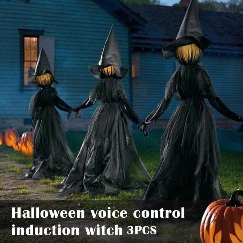 3Pcs Röststyrd Halloween Häxdekoration Ljusset | Veska