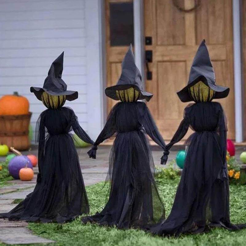 3Pcs Röststyrd Halloween Häxdekoration Ljusset | Veska