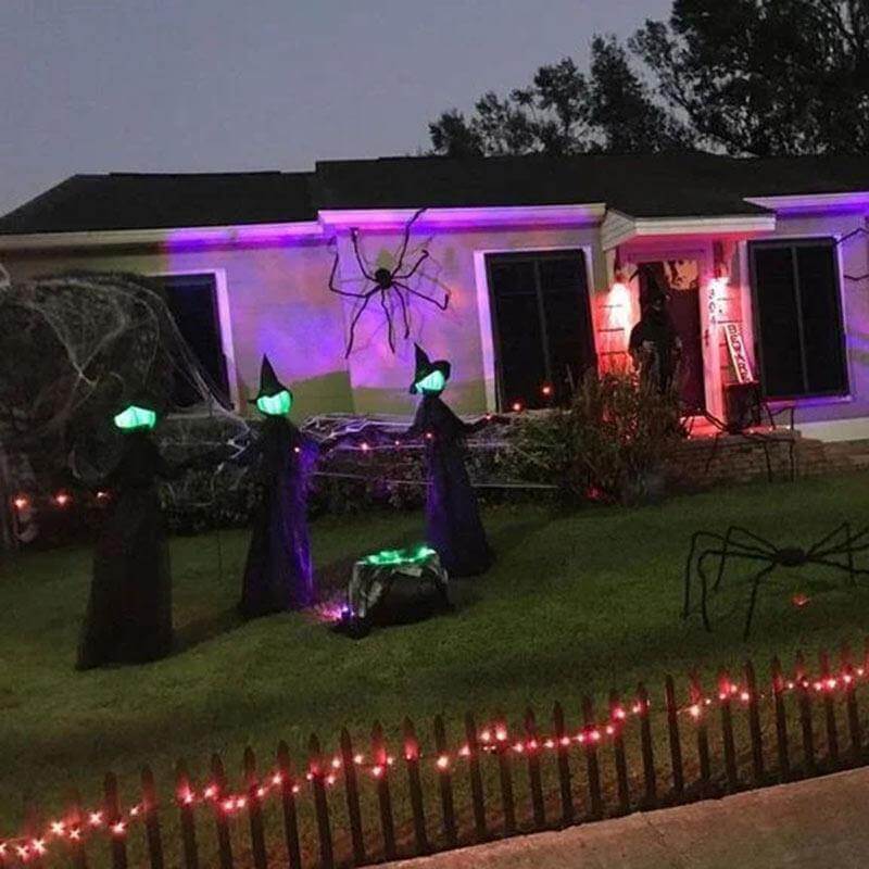 3Pcs Röststyrd Halloween Häxdekoration Ljusset | Veska