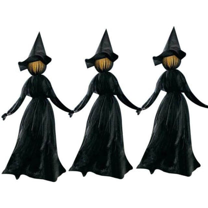 3Pcs Röststyrd Halloween Häxdekoration Ljusset | Veska Standardtitel