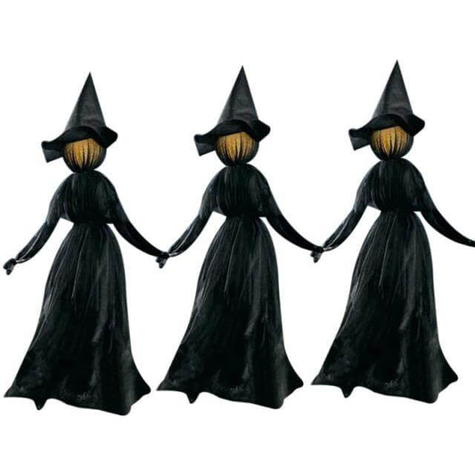 3Pcs Röststyrd Halloween Häxdekoration Ljusset | Veska Standardtitel