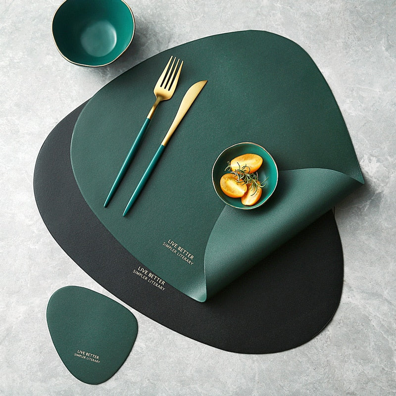 4 Färger Triangel Placemat Set | Veska