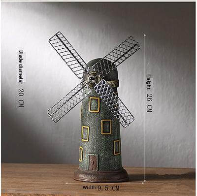 4 Färger Vintage Resin Vindkraftverk Smycken Sparbössor | Veska Grön