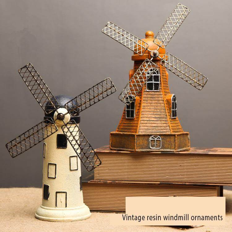 4 Färger Vintage Resin Vindkraftverk Smycken Sparbössor | Veska