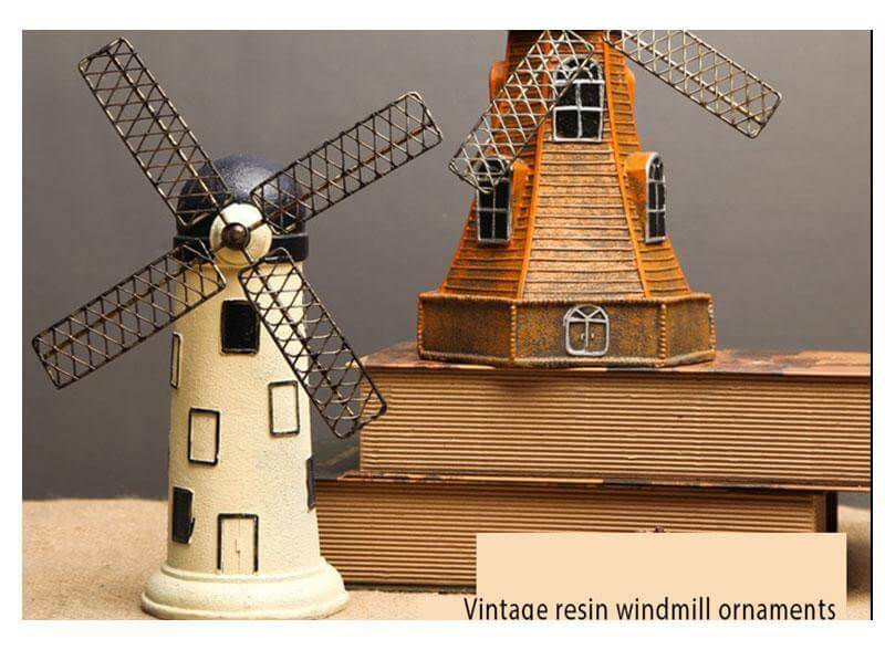 4 Färger Vintage Resin Vindkraftverk Smycken Sparbössor | Veska