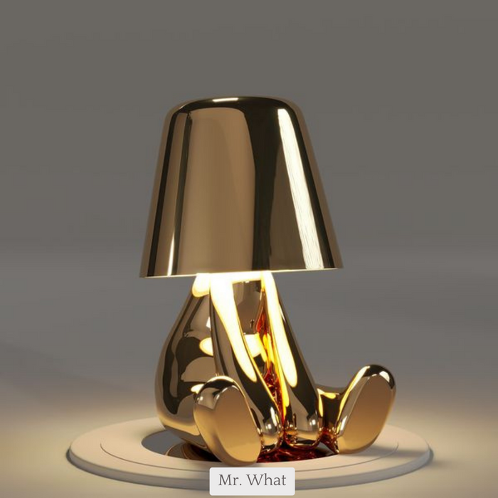 5 Brothers Trådlampa – Uppladdningsbar LED-designerlampa med dimbar belysning (Varm vit) | Veska Mr. What - Guld